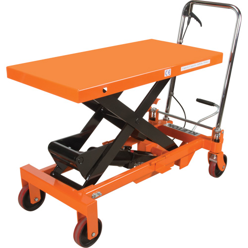 Table &eacute;l&eacute;vatrice &agrave; ciseaux hydraulique, 39-1/2" lo x 20" la, Acier, Capacit&eacute; 1650 lb Mukwa Safety Services