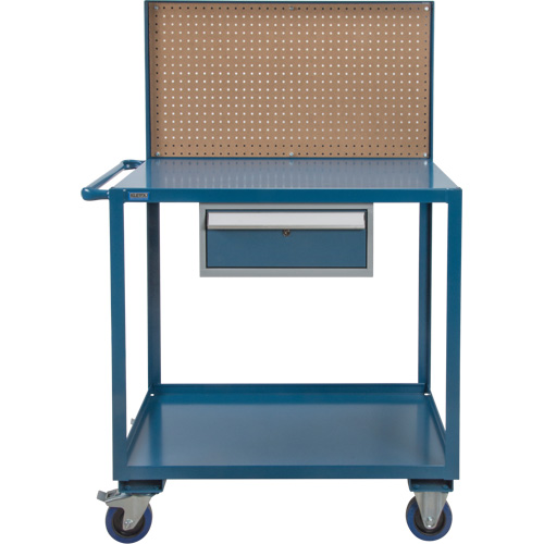 Chariot de service mobile, 2 Tiers, 24" la x 57" h x 40" p, Capacit&eacute; 1200 lb Mukwa Safety Services