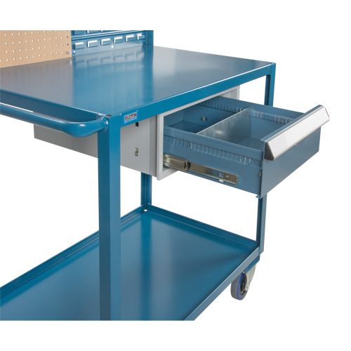 Chariot de service mobile, 2 Tiers, 24" la x 57" h x 40" p, Capacit&eacute; 1200 lb Mukwa Safety Services