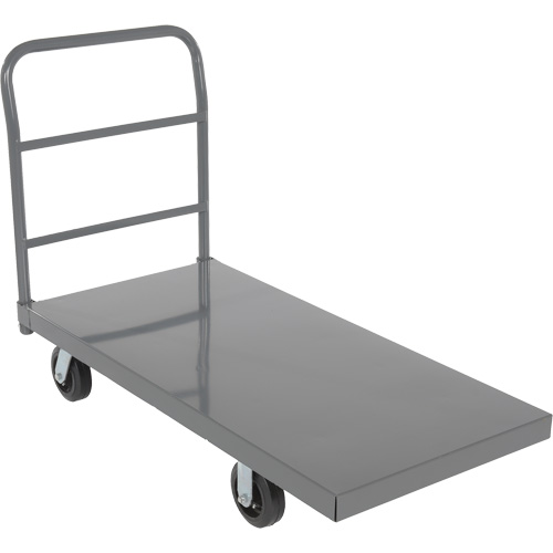 Platform Truck, 48" L x 24" W, 2000 lbs. Capacity, Rubber Casters Mukwa Safety Services