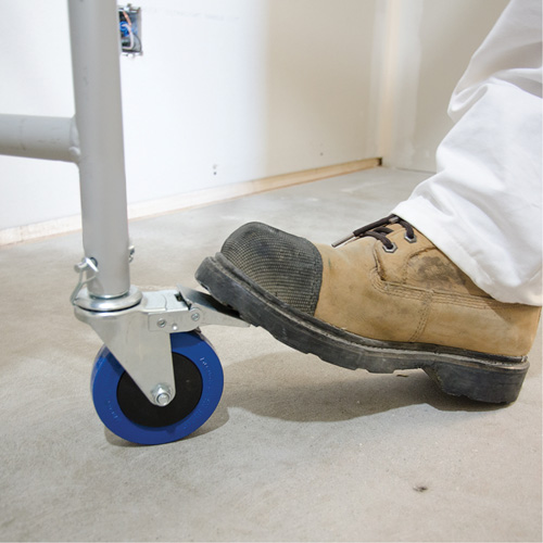 Mini roulette de 4" avec goupille verrouillable Mukwa Safety Services