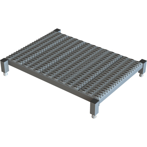 Plateforme de travail en une &eacute;tape &agrave; hauteur r&eacute;glable, 24" la x 36" pr, Capacit&eacute; de 800 lb, Enti&egrave;rement soud&eacute; Mukwa Safety Services