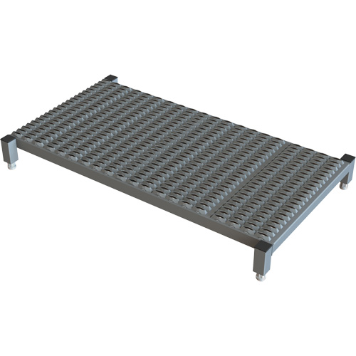 Plateforme de travail en une &eacute;tape &agrave; hauteur r&eacute;glable, 24" la x 48" pr, Capacit&eacute; de 800 lb, Enti&egrave;rement soud&eacute; Mukwa Safety Services