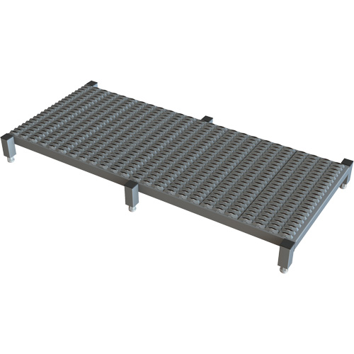 Plateforme de travail en une &eacute;tape &agrave; hauteur r&eacute;glable, 24" la x 59" pr, Capacit&eacute; de 800 lb, Enti&egrave;rement soud&eacute; Mukwa Safety Services