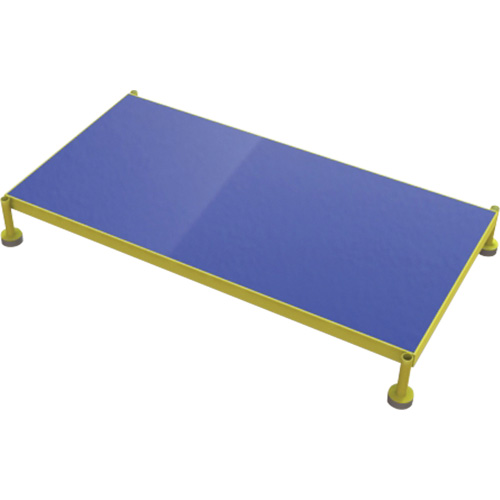 Plateforme de travail en une &eacute;tape &agrave; hauteur r&eacute;glable, 24" la x 48" pr, Capacit&eacute; de 800 lb, Enti&egrave;rement soud&eacute; Mukwa Safety Services