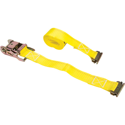 Ratchet Strap, E-Track System, 2" W x 12' L, 1333 lbs. (605 kg) Working Load Limit Mukwa Safety Services