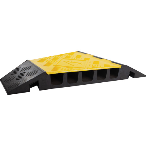 Protecteur de c&acirc;ble tourne-&agrave;-gauche robuste Powerhouse, 5 canaux, 12" lo x 19,75" la x 2,25" h Mukwa Safety Services