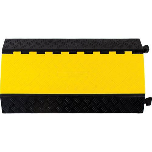 Powerhouse Heavy-Duty Straight Cable Protector, 5 Channels, 36" L x 19.75" W x 2.25" H Mukwa Safety Services