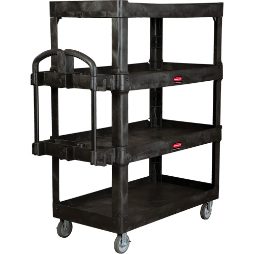 Heavy-Duty Ergo Utility Cart, 4 Tiers, 24-1/4" x 62-2/5" x 54-1/10", 700 lbs. Capacity Mukwa Safety Services