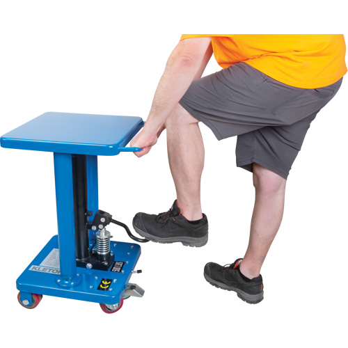 Hydraulic Work Table, 18" L x 18" W, Steel, 500 lbs. Capacity Mukwa Safety Services