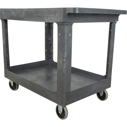 Chariot utilitaire pour l'entretien, 2 tiers, 24-5/8" x 32-1/2" x 40", Capacit&eacute; 550 lb Mukwa Safety Services