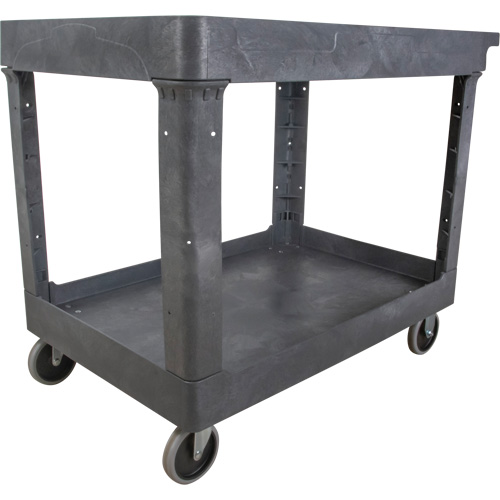 Chariot utilitaire pour l'entretien, 2 tiers, 24-5/8" x 32-1/2" x 40", Capacit&eacute; 550 lb Mukwa Safety Services
