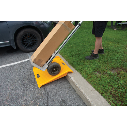 Portable Poly Hand Truck Curb Ramp, 1000 lbs. Capacity, 27" W x 27" L Mukwa Safety Services