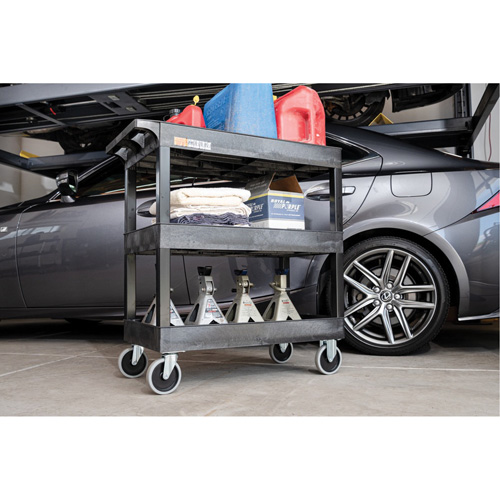 Tub Cart, 3 Tiers, 35-1/4" x 37-1/4" x 18", 375 lbs. Capacity Mukwa Safety Services