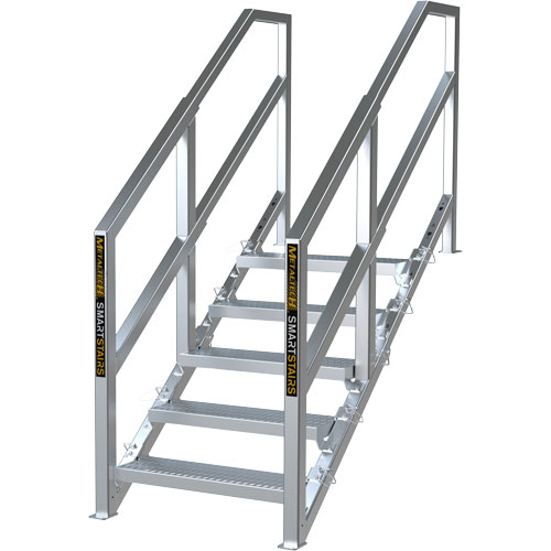 Escalier Smartstairs t&eacute;lescopique &agrave; 3-5 marches en aluminium Mukwa Safety Services