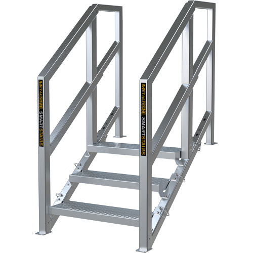 Escalier Smartstairs t&eacute;lescopique &agrave; 3-5 marches en aluminium Mukwa Safety Services