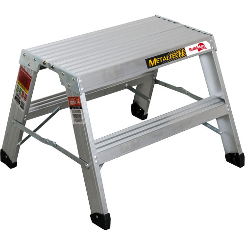 Poste de travail chevalet de sciage portatif, Cadre Aluminium, 12-1/4" p x 24" h Mukwa Safety Services