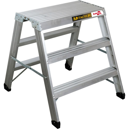 Poste de travail chevalet de sciage portatif, Cadre Aluminium, 12-1/4" p x 36" h Mukwa Safety Services