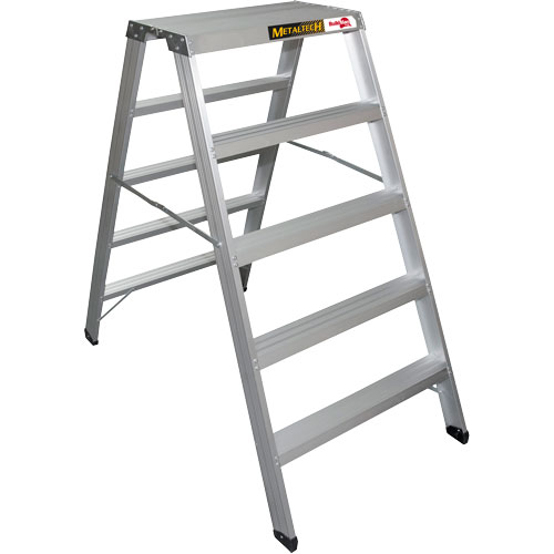 Poste de travail chevalet de sciage portatif, Cadre Aluminium, 12-1/4" p x 56" h Mukwa Safety Services