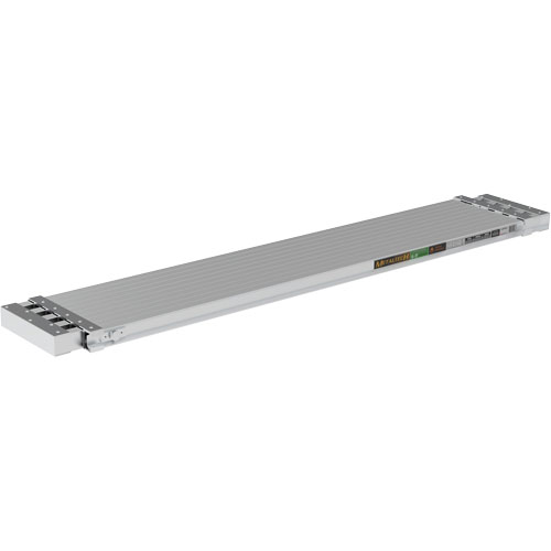 Planche de travail t&eacute;lescopique, 108" la x 12" pr, Capacit&eacute; de 250 lb, D&eacute;mont&eacute; Mukwa Safety Services