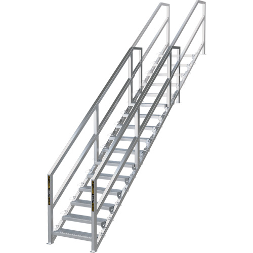 Syst&egrave;me d'escalier modulaire pour la construction de 11-16 marches SmartStairs, 120" ha Mukwa Safety Services