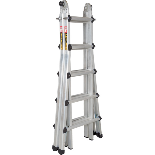 Telescoping Multi-Position Ladder, Aluminum, 300 lbs., CSA Grade 1A Mukwa Safety Services