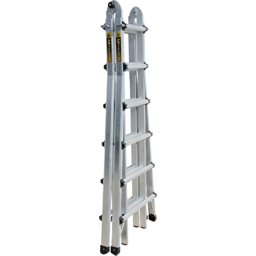 Telescoping Multi-Position Ladder, Aluminum, 300 lbs. Mukwa Safety Services