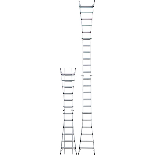 Telescoping Multi-Position Ladder, Aluminum, 300 lbs. Mukwa Safety Services