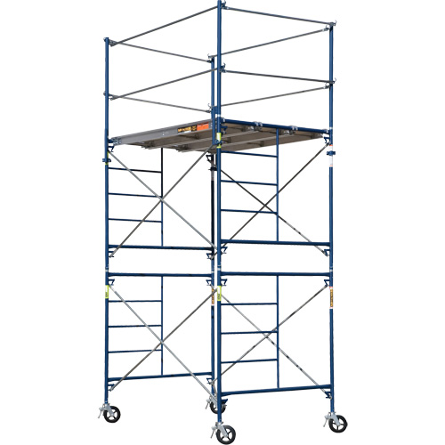 Complete Scaffold Tower with Casters, 69-1/2" D x 178" H Mukwa Safety Services