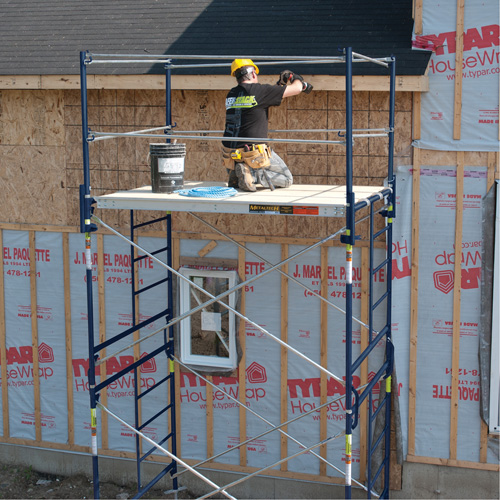 Complete Scaffold Tower with Casters, 66-2/10" D x 177-1/2" H Mukwa Safety Services