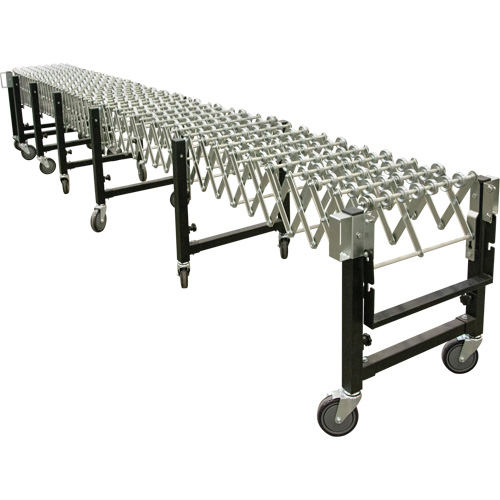 Expandable Conveyor, 18" W x 12' L, 200 lbs. per lin. ft. Capacity Mukwa Safety Services