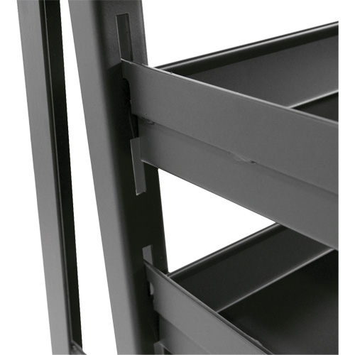 Chariot &agrave; cadre en A robuste &agrave; un c&ocirc;t&eacute; avec 6 plateaux, 38" x 25" x 63", Capacit&eacute; 2500 lb Mukwa Safety Services