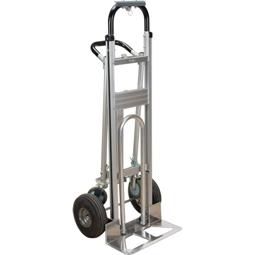 3-in-1 Convertible Hand Truck, Aluminum, 600 lbs. Capacity Mukwa Safety Services