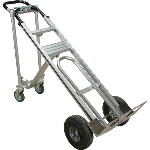 3-in-1 Convertible Hand Truck, Aluminum, 600 lbs. Capacity Mukwa Safety Services
