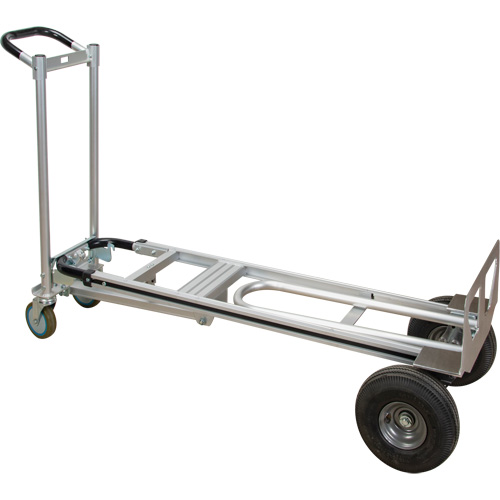 3-in-1 Convertible Hand Truck, Aluminum, 600 lbs. Capacity Mukwa Safety Services