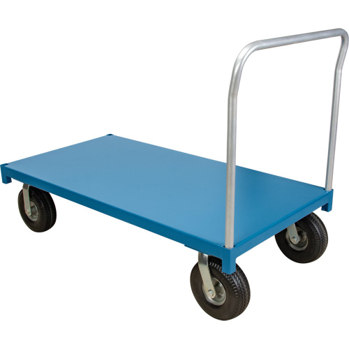  Chariot &agrave; plateforme pour l'ext&eacute;rieur, 72" lo x 36" la x Capacit&eacute; 1200 lb, Roues en Anticrevaison Mukwa Safety Services