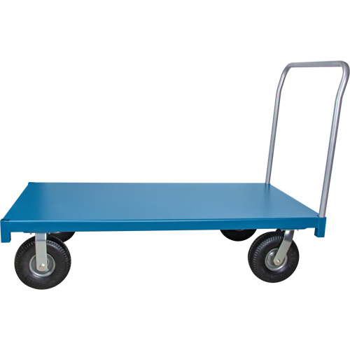  Chariot &agrave; plateforme pour l'ext&eacute;rieur, 72" lo x 36" la x Capacit&eacute; 1200 lb, Roues en Anticrevaison Mukwa Safety Services