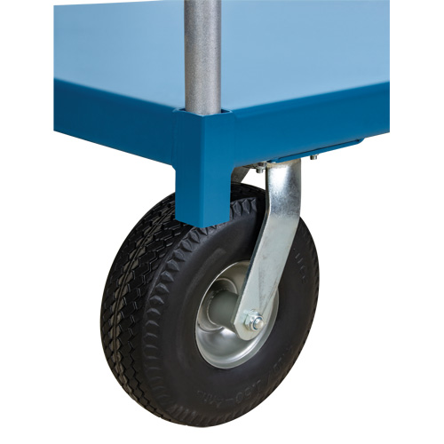  Chariot &agrave; plateforme pour l'ext&eacute;rieur, 72" lo x 36" la x Capacit&eacute; 1200 lb, Roues en Anticrevaison Mukwa Safety Services