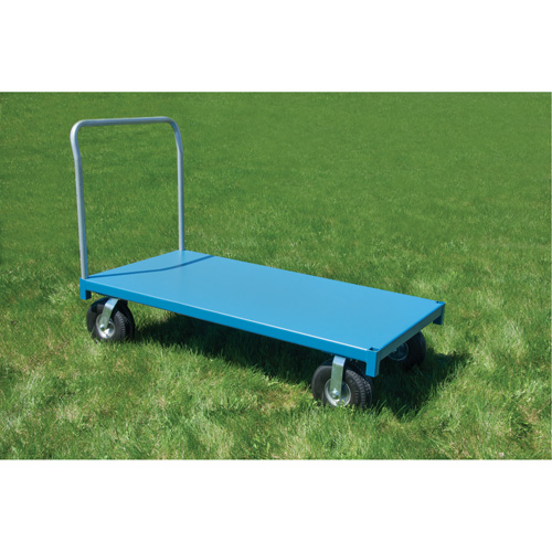  Chariot &agrave; plateforme pour l'ext&eacute;rieur, 72" lo x 36" la x Capacit&eacute; 1200 lb, Roues en Anticrevaison Mukwa Safety Services