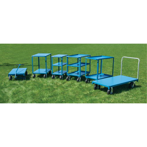  Chariot &agrave; plateforme pour l'ext&eacute;rieur, 72" lo x 36" la x Capacit&eacute; 1200 lb, Roues en Anticrevaison Mukwa Safety Services
