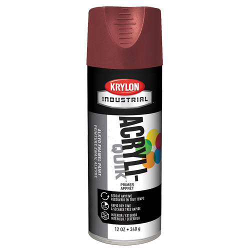 Industrial Acryli-Quik Lacquer, Ruddy Brown, Very Flat, 12 oz., Aerosol Can Mukwa Safety Services