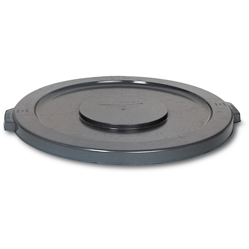 Round Brute&reg; Tops, Flat Lid, Plastic/Polyethylene, Fits Container Size: 19-7/8" Dia. Mukwa Safety Services