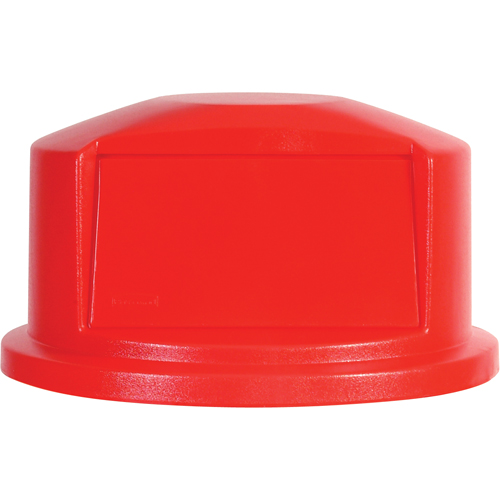 Round Brute&reg; Tops, Dome Lid, Plastic/Polyethylene, Fits Container Size: 22" Dia. Mukwa Safety Services