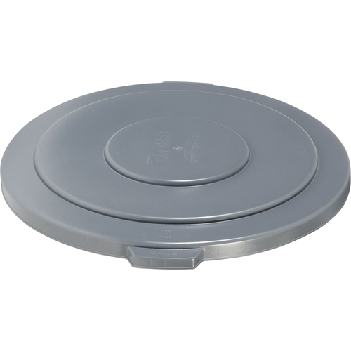 Round Brute&reg; Tops, Flat Lid, Plastic/Polyethylene, Fits Container Size: 26-1/2" Dia. Mukwa Safety Services