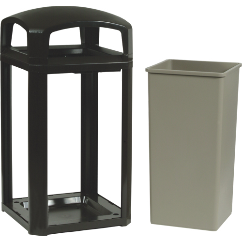 Landmark Series&reg; Classic Container Frame With Rigid Liner, Plastic, 50 US gal. Mukwa Safety Services