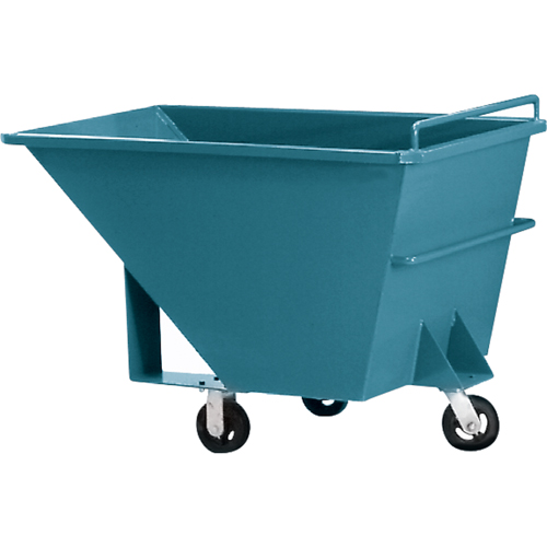 Chariot basculeur en acier, Acier, 1/2 vg³, Capacit&eacute; de charge de 2000 lb Mukwa Safety Services