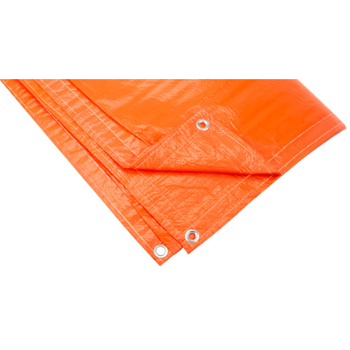 Insulated Tarps, Polyethylene, Orange, 20' x 12' x 8 mils Mukwa Safety Services