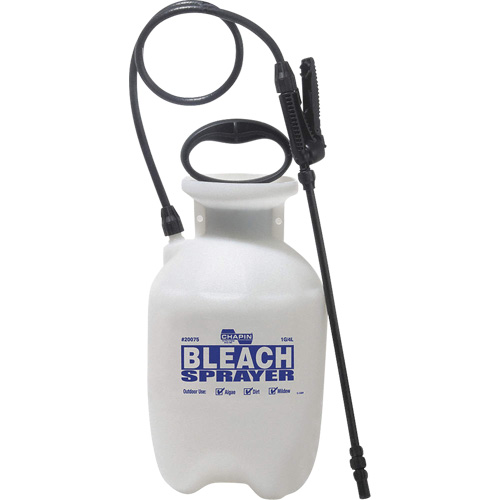 R&eacute;servoir avec pulv&eacute;risateur deau de javel pour d&eacute;sinfecter, 1 gal. (3,8 L), Polypropyl&egrave;ne, Lance de 12" Mukwa Safety Services