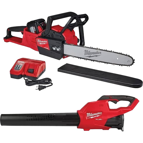 Cordless Chainsaw & Blower Kit, 16", Battery Powered, 18 V Mukwa Safety Services