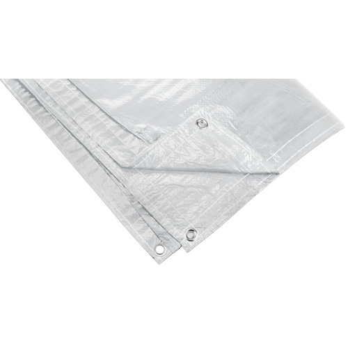 B&acirc;che isol&eacute;e, Poly&eacute;thyl&egrave;ne, Blanc, 20' x 12' x 8 mils Mukwa Safety Services
